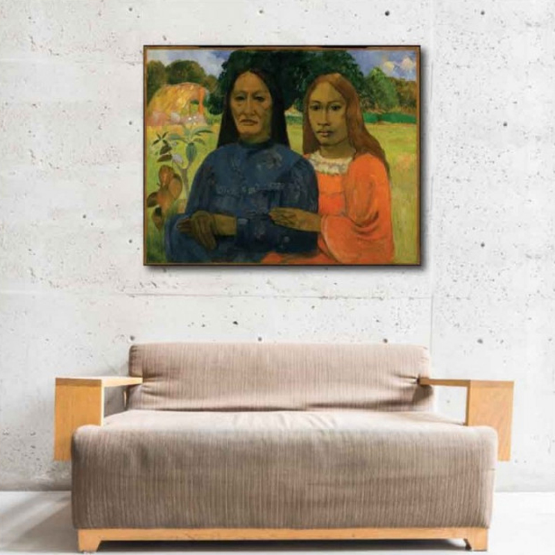 Πίνακας σε καμβά Paul Gauguin - Two Women